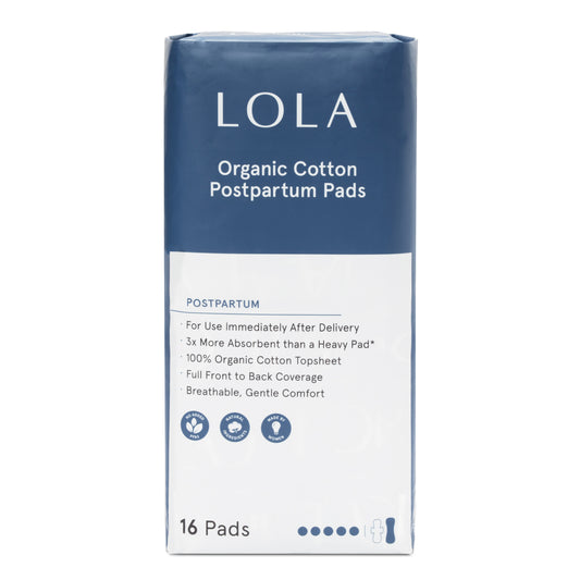 Postpartum pads | Front view of Postpartum pads packaging