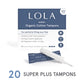 Grab & Go Compact Plastic Applicator Tampons: Every 6 months