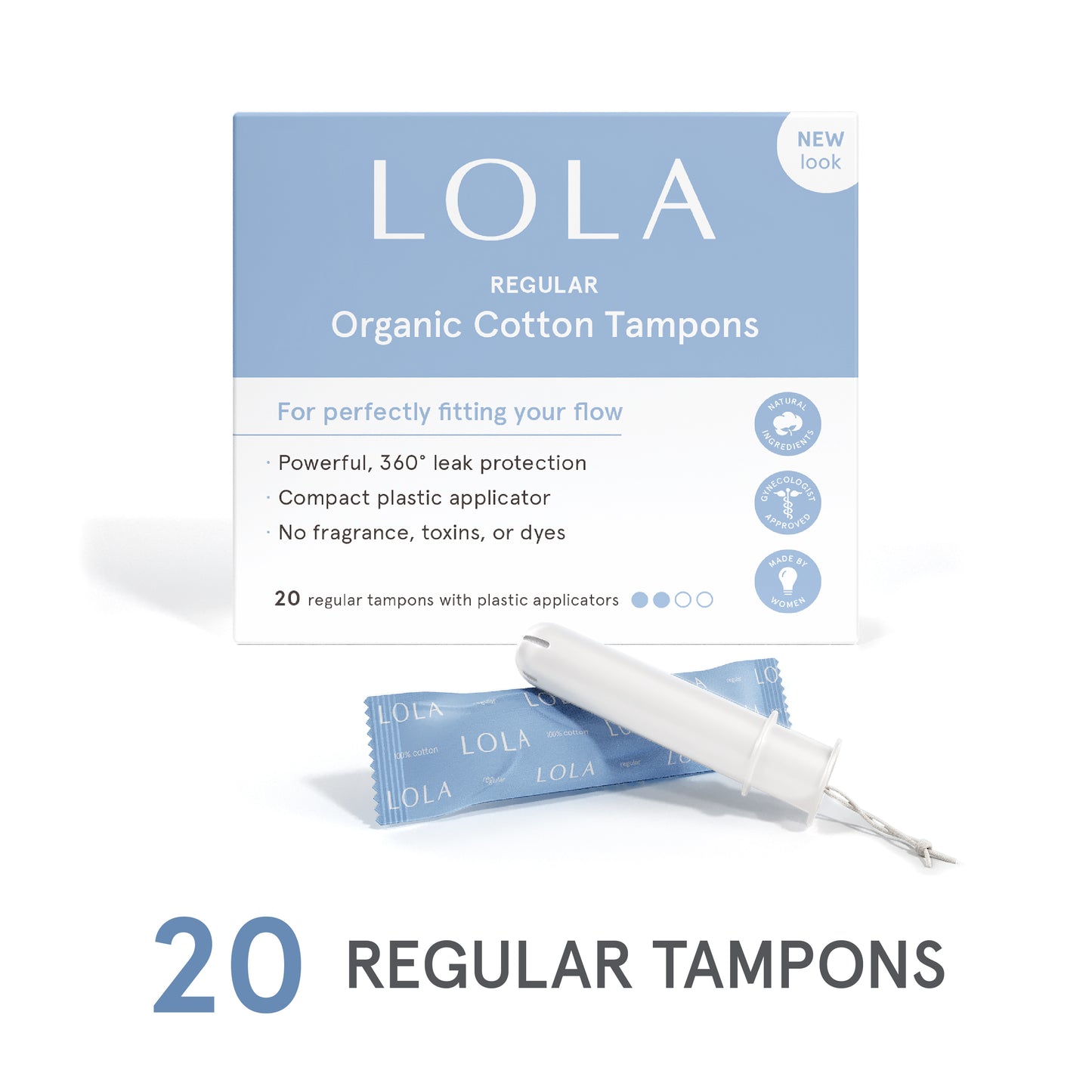 Grab & Go Compact Plastic Applicator Tampons: Every 6 months